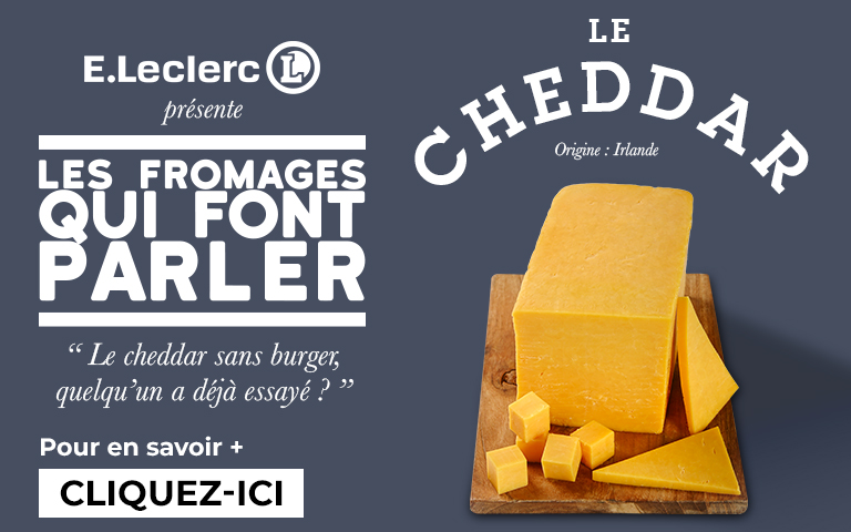 Découvrez le Cheddar d'Origine Irlande. Le Cheddar sans burger, quelqu'un a déjà essayé ?  Pour en savoir plus, cliquez ici.
